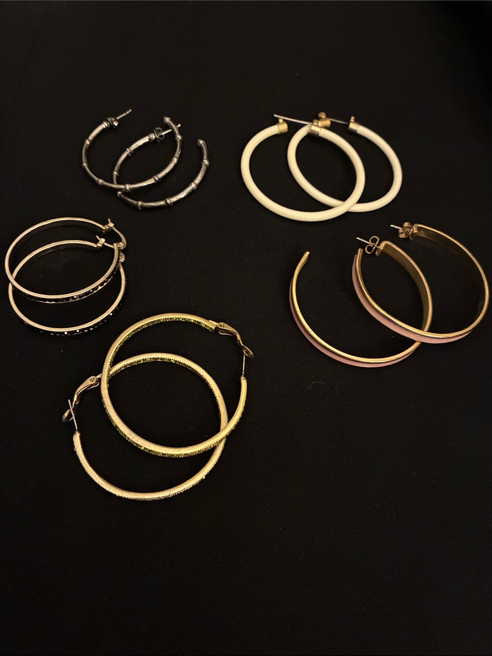 Lot of 5 sets of Hoop Earrings - Women Jewelry